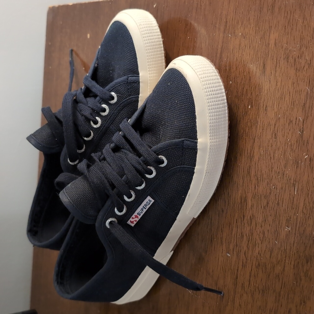 Superga 2750 Nappa Sneakers, Navy